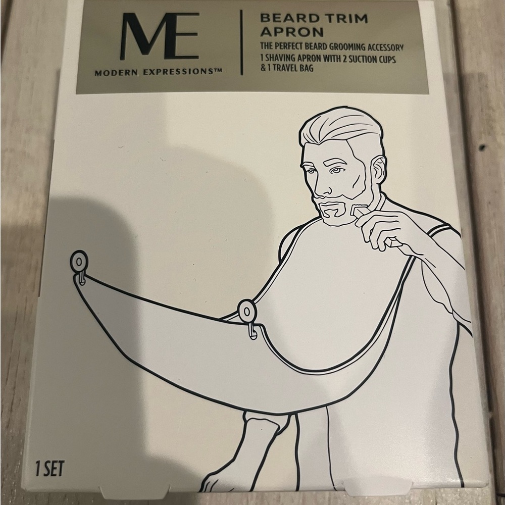 Expressions Beard Trim Apron - White